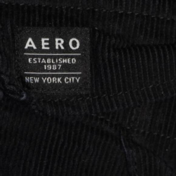 Aeropostale Black Corduroy Cargo Jogger Pants – Size M - Picture 8 of 11